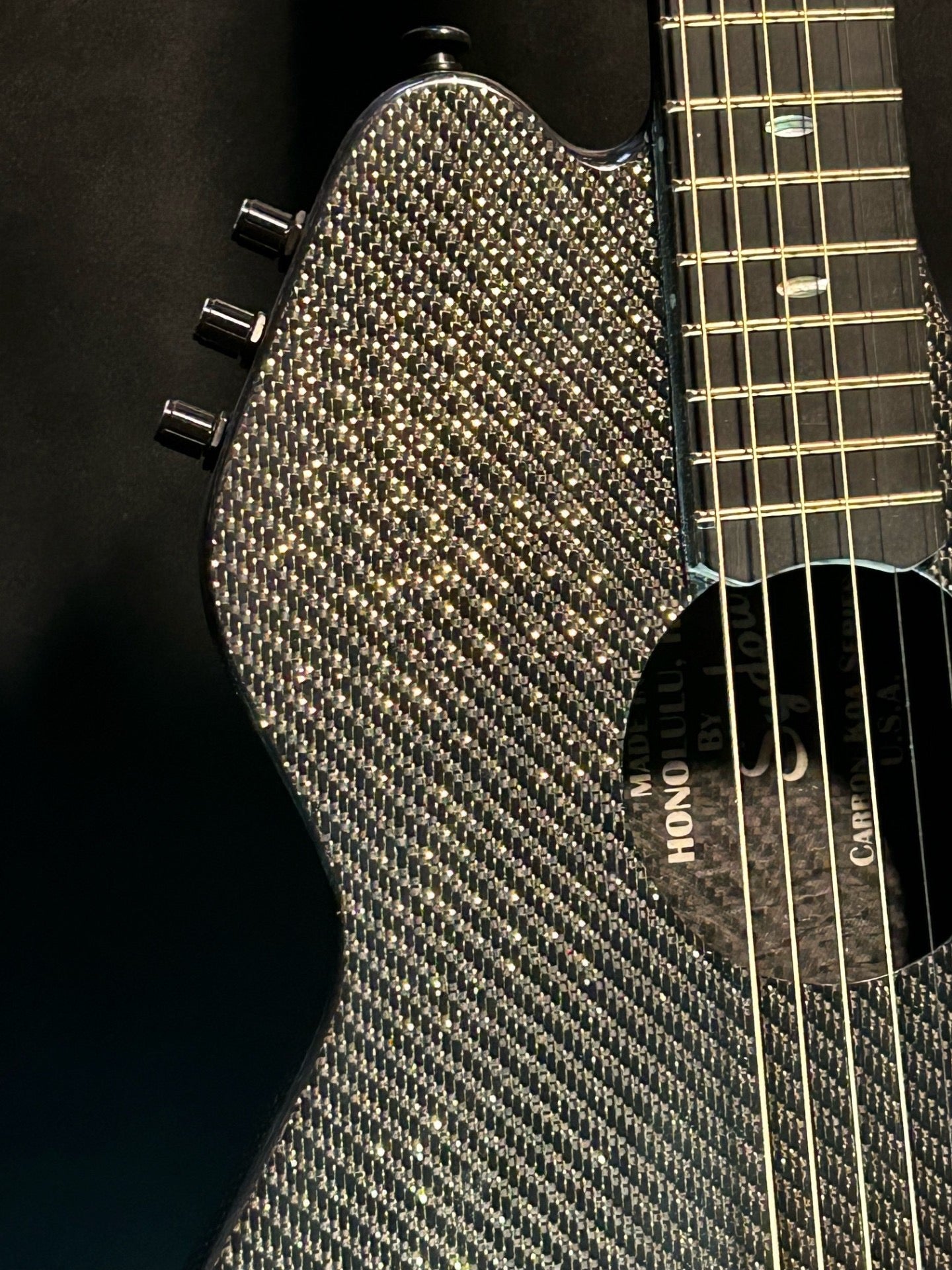 Carbon Fiber Guitar Black/Silver