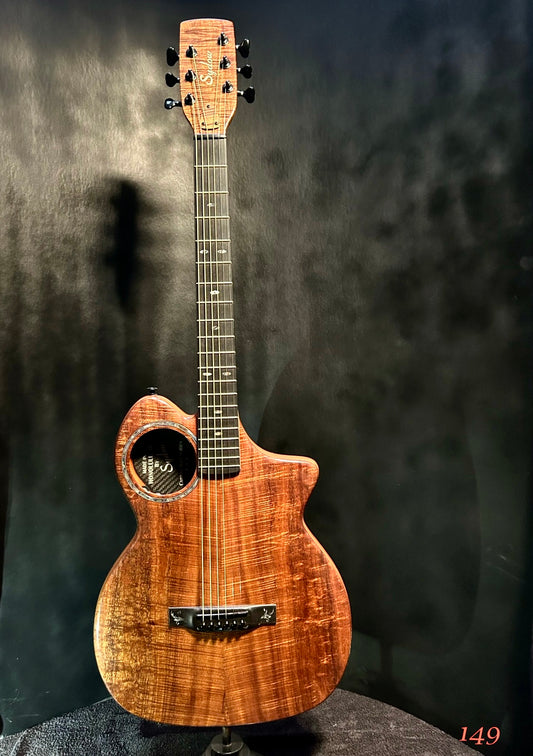 Koa Acoustic-Electric Guitar.