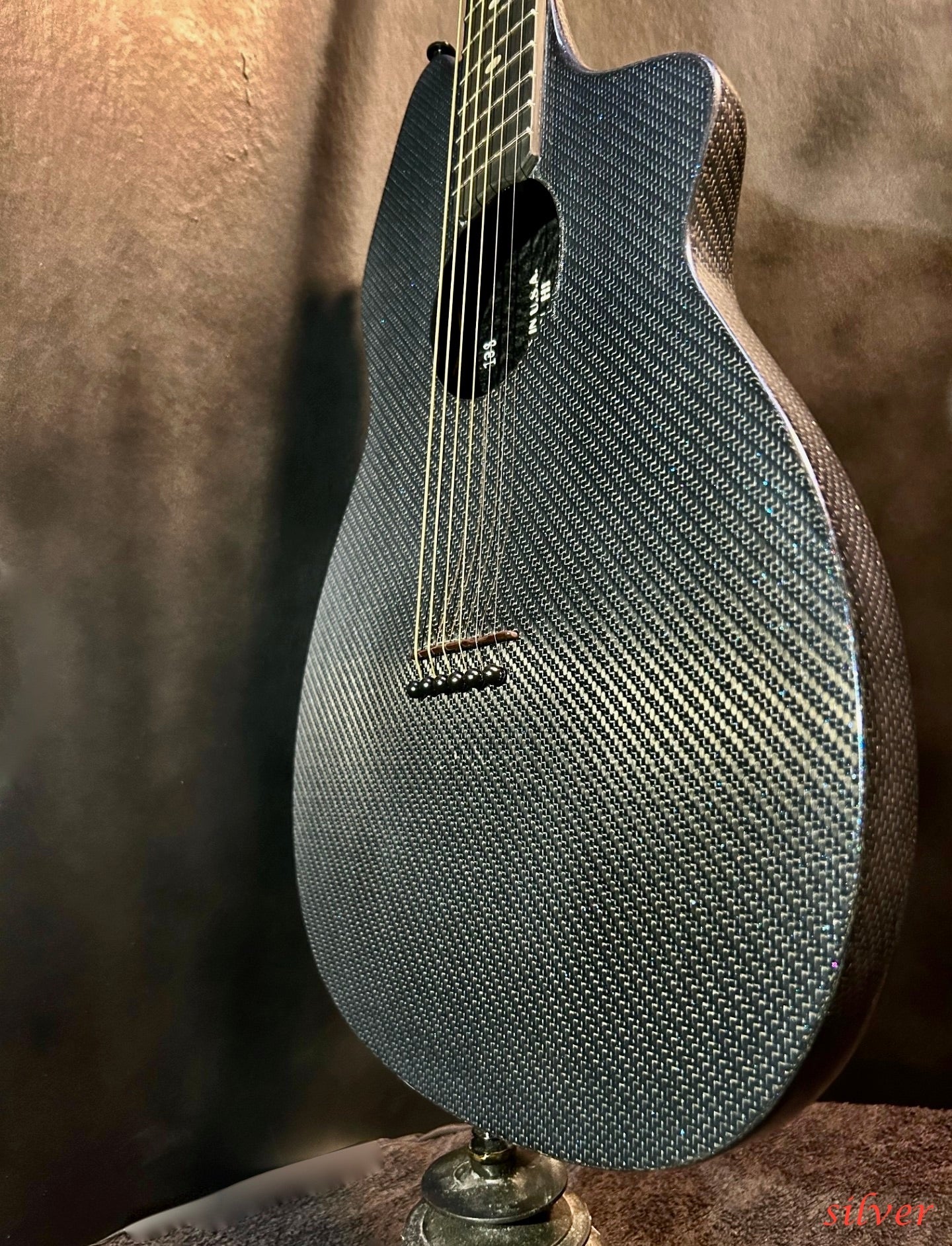Carbon Fiber Guitar Black/Silver