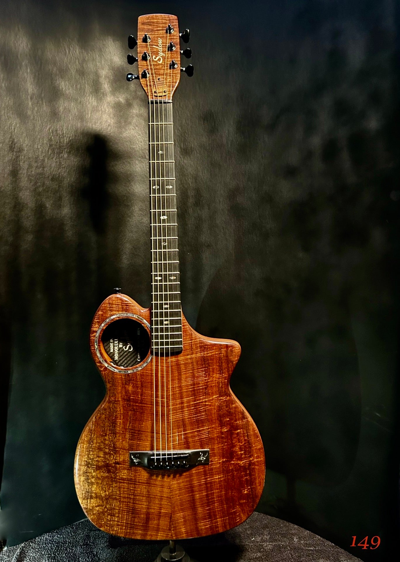 Koa Acoustic-Electric Guitar.