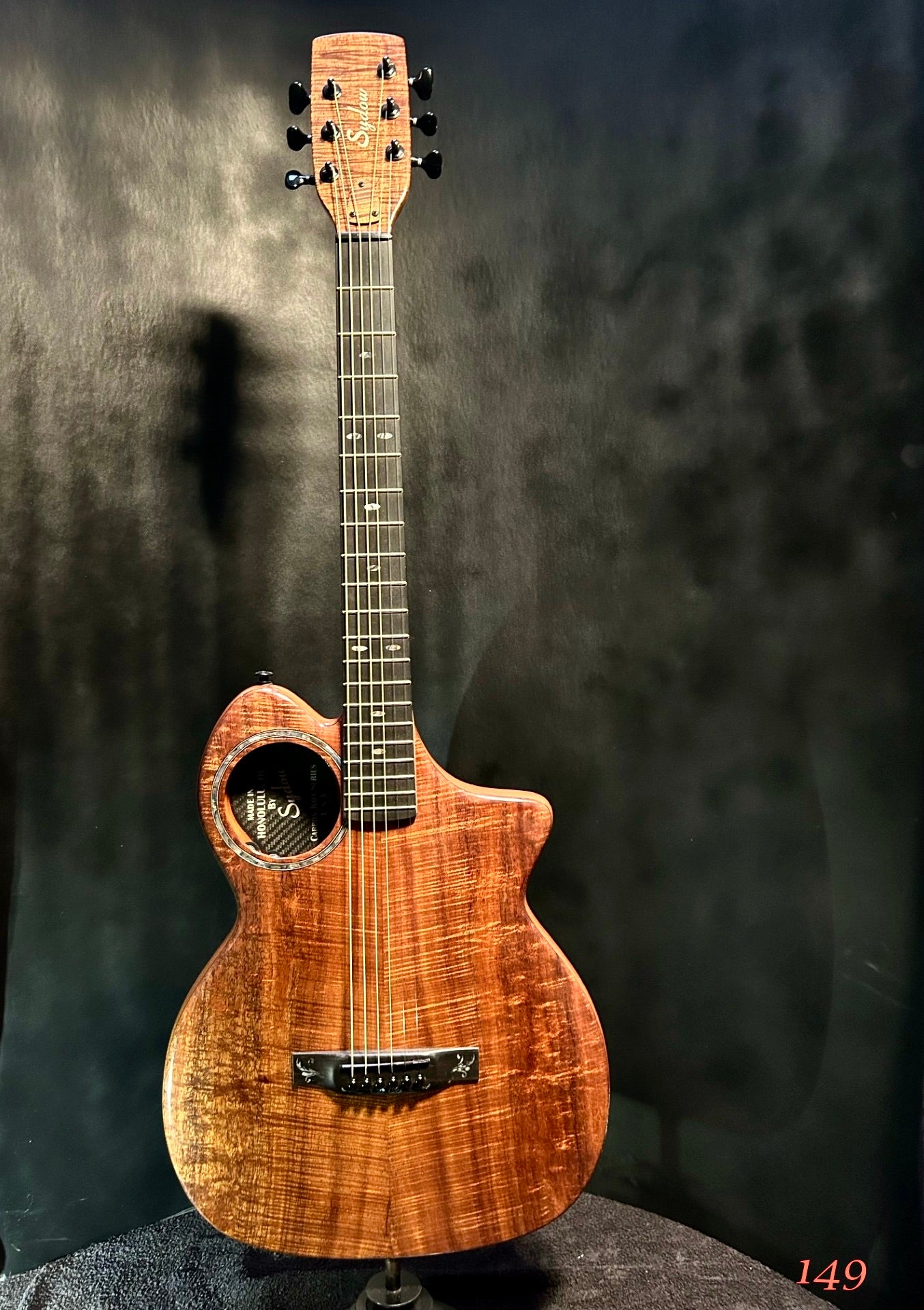 Koa Acoustic-Electric Guitar.