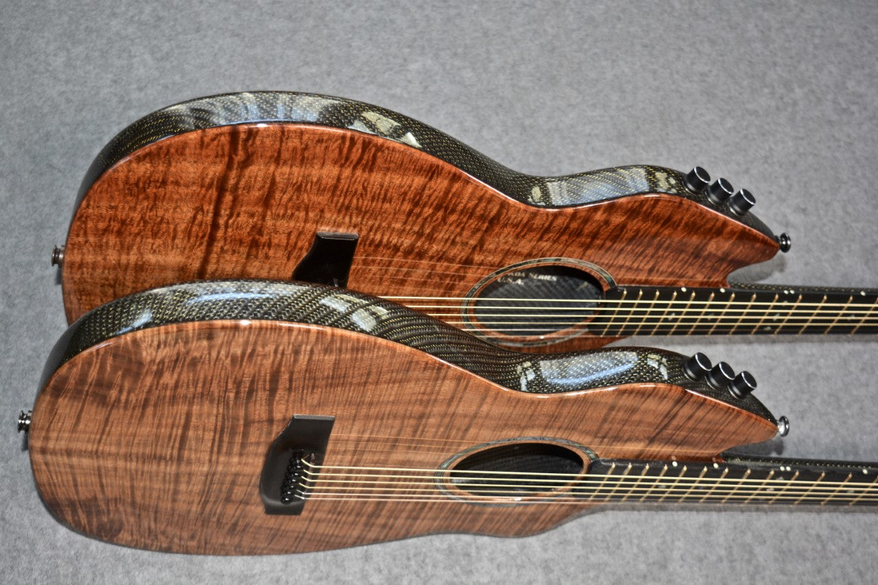 Carbon Fiber body with Koa top Guitar.